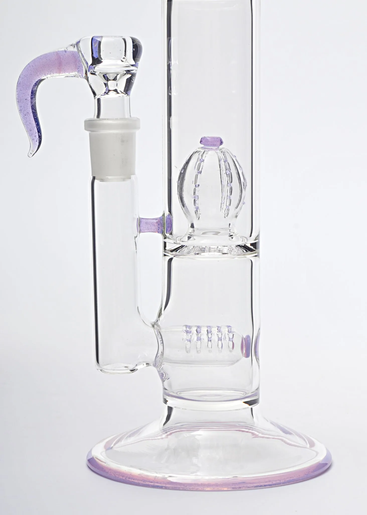 53 Elements Glass Gridline to Imperial Perc Straight Bong Color Accents
