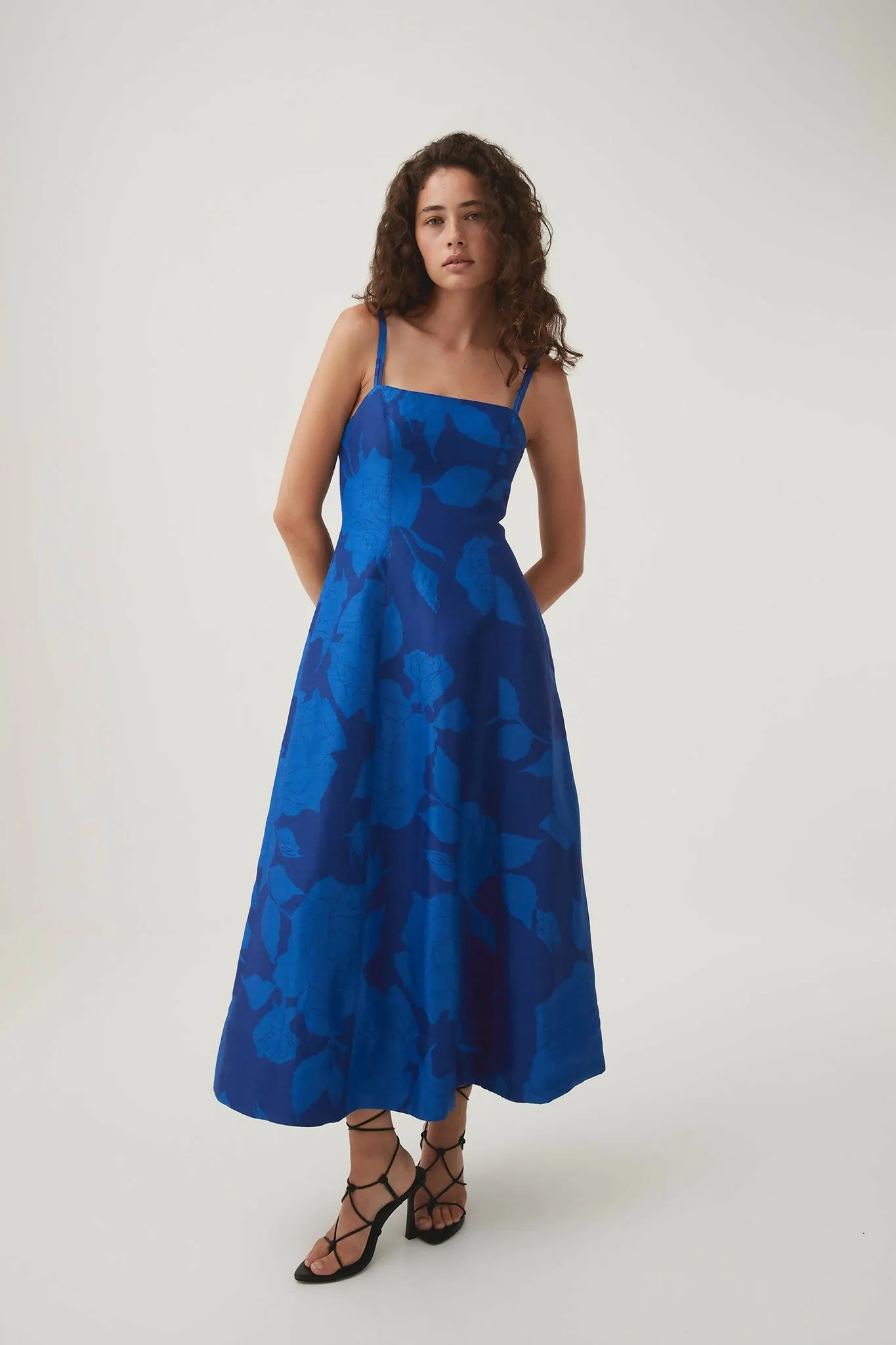 Aje Belonging Flared Midi Dress Size 8
