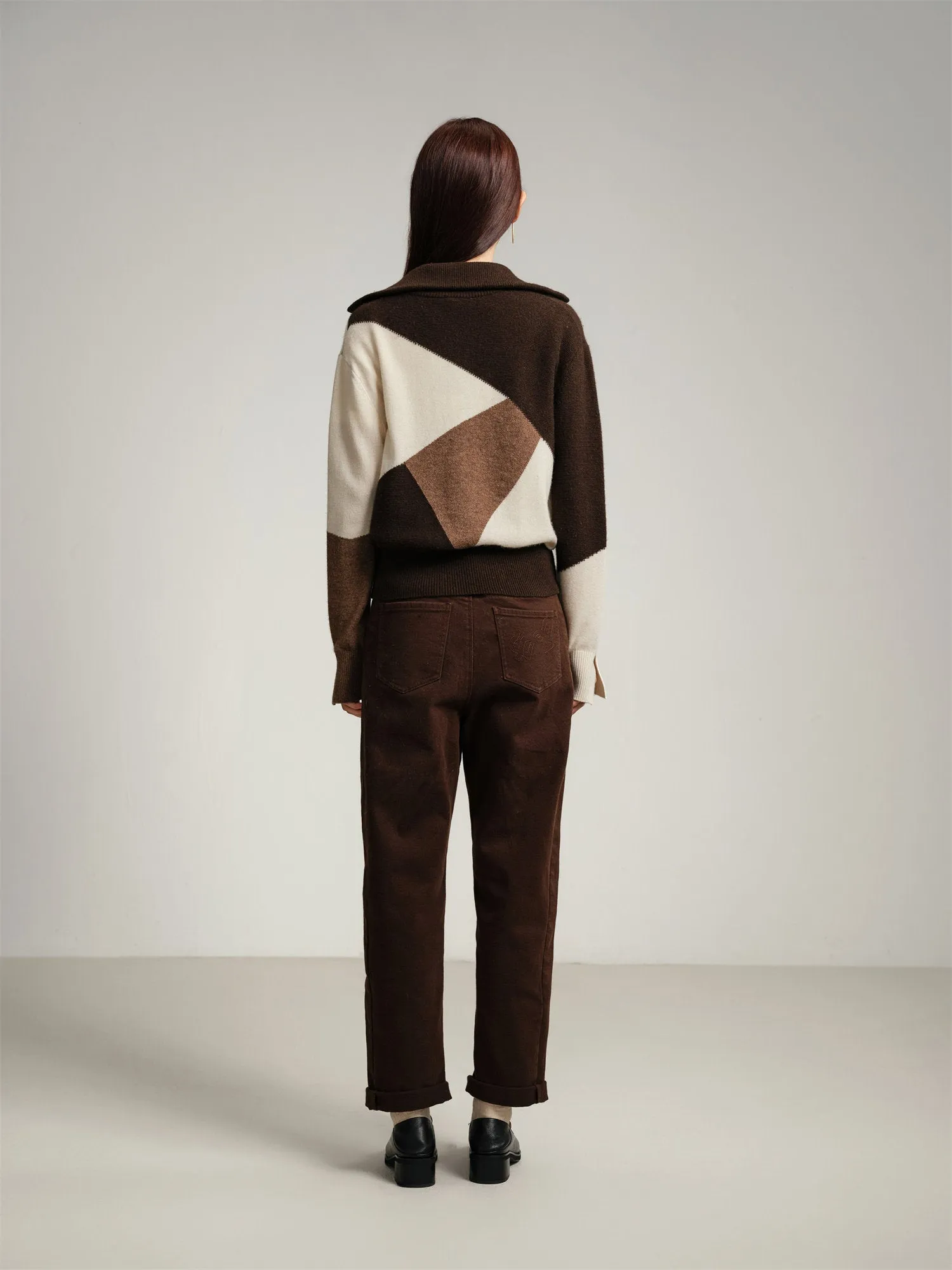 EP YAYING Blended Knitted Sweater