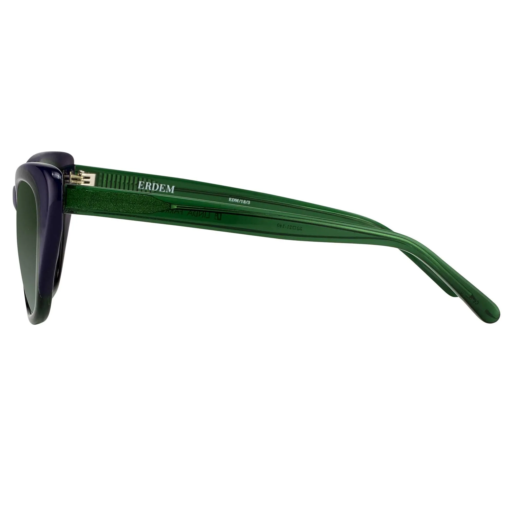 Erdem Ladies Sunglasses Cat Eye Green EDM18C3SUN