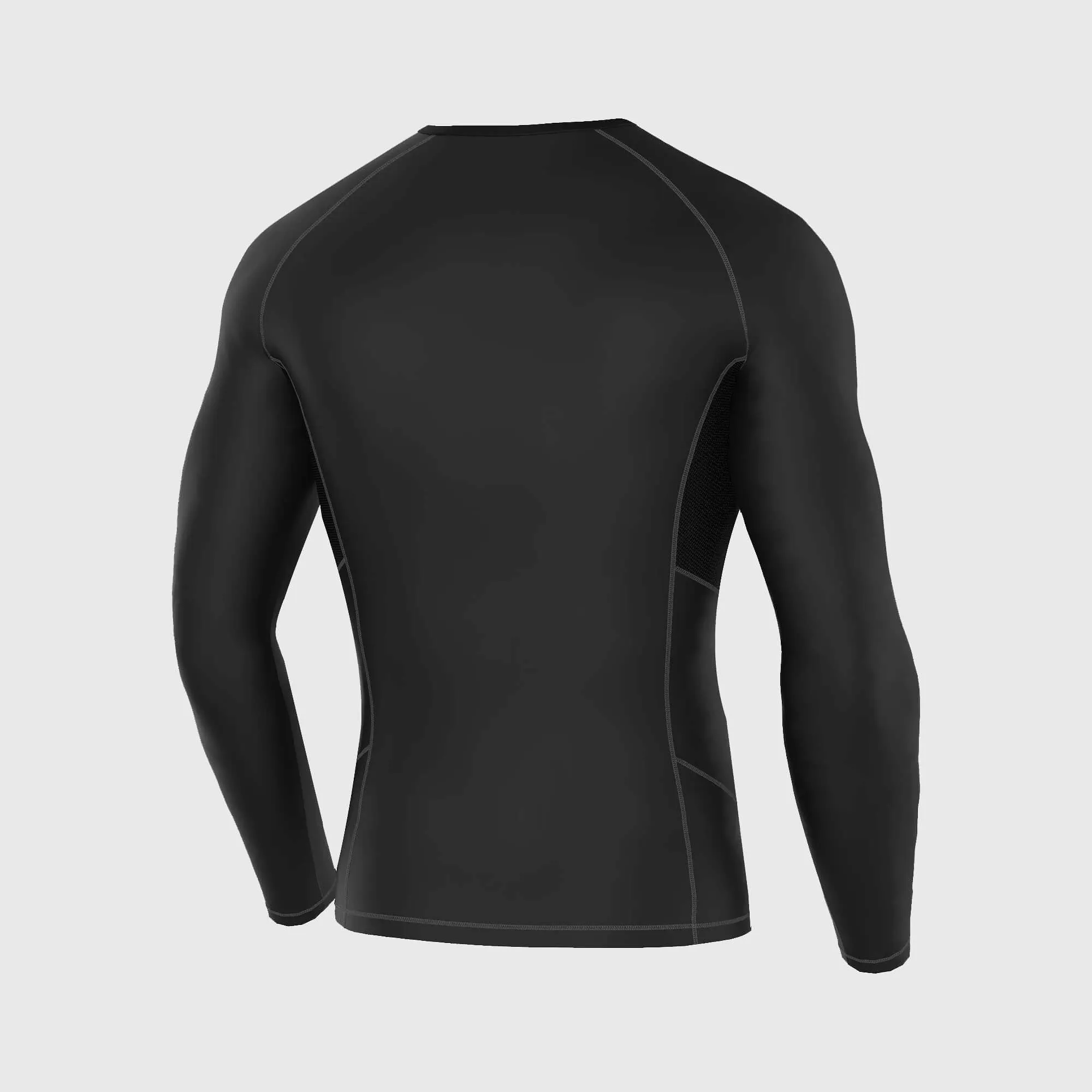 Fdx Men's Set Recoil Grey Compression Base Layer Top & Leggings