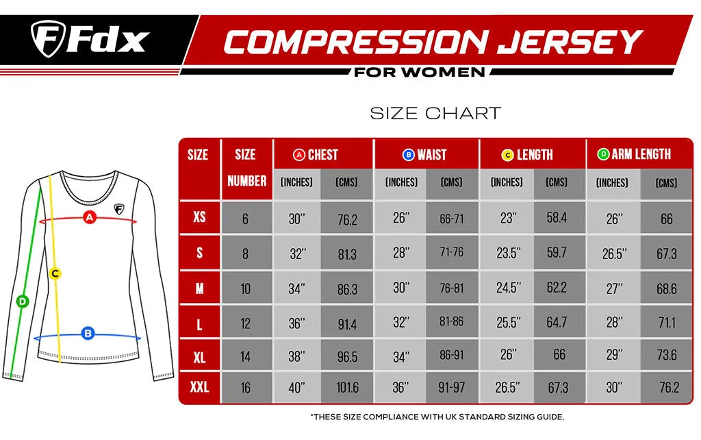 Fdx Monarch Purple Women's Base Layer Long Sleeve Compression Top