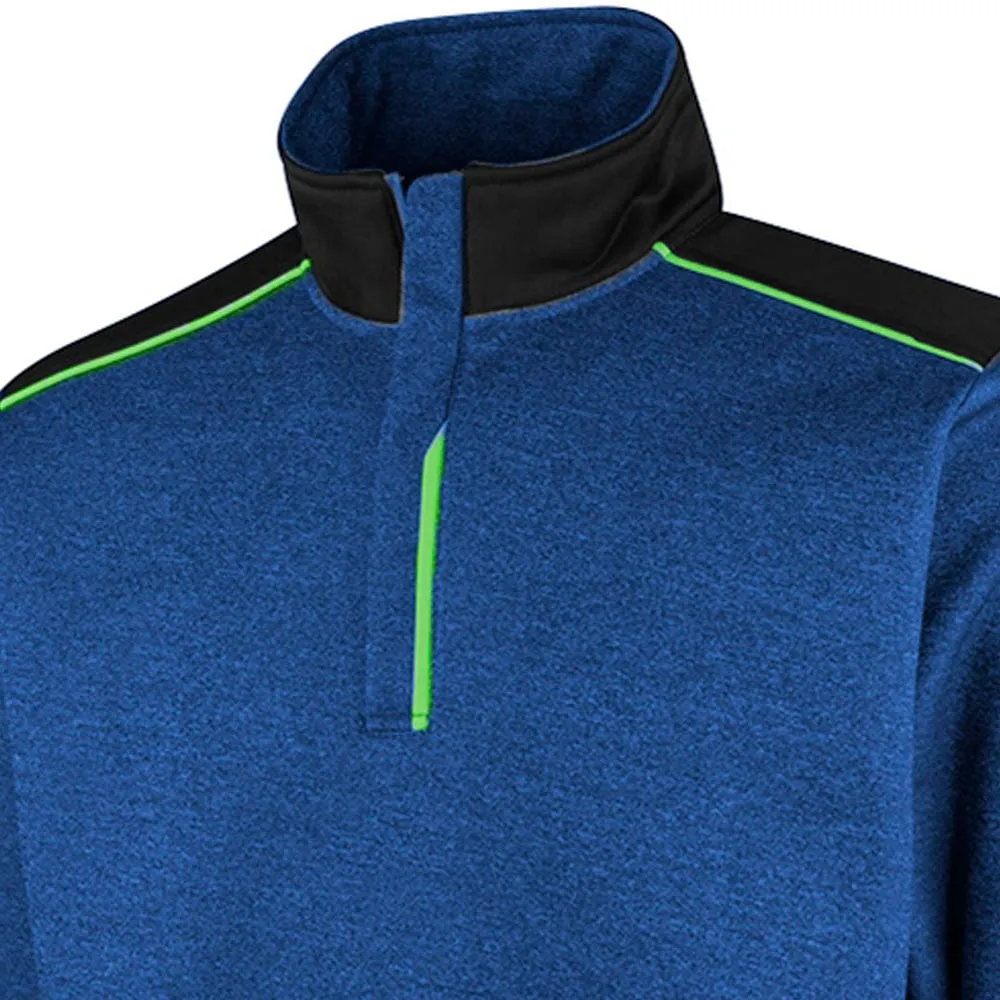 Island Green Top Layer With Seam Pockets Pullover - Royal Blue/Black