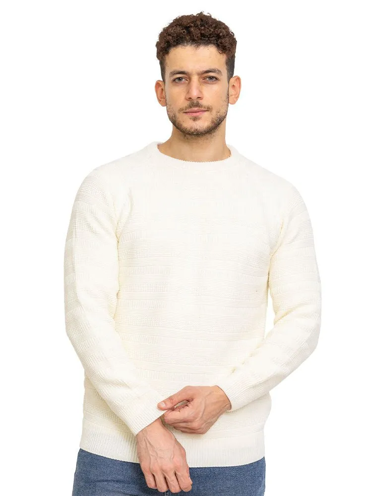 Off White-Design 00177 BS-Round Pullover