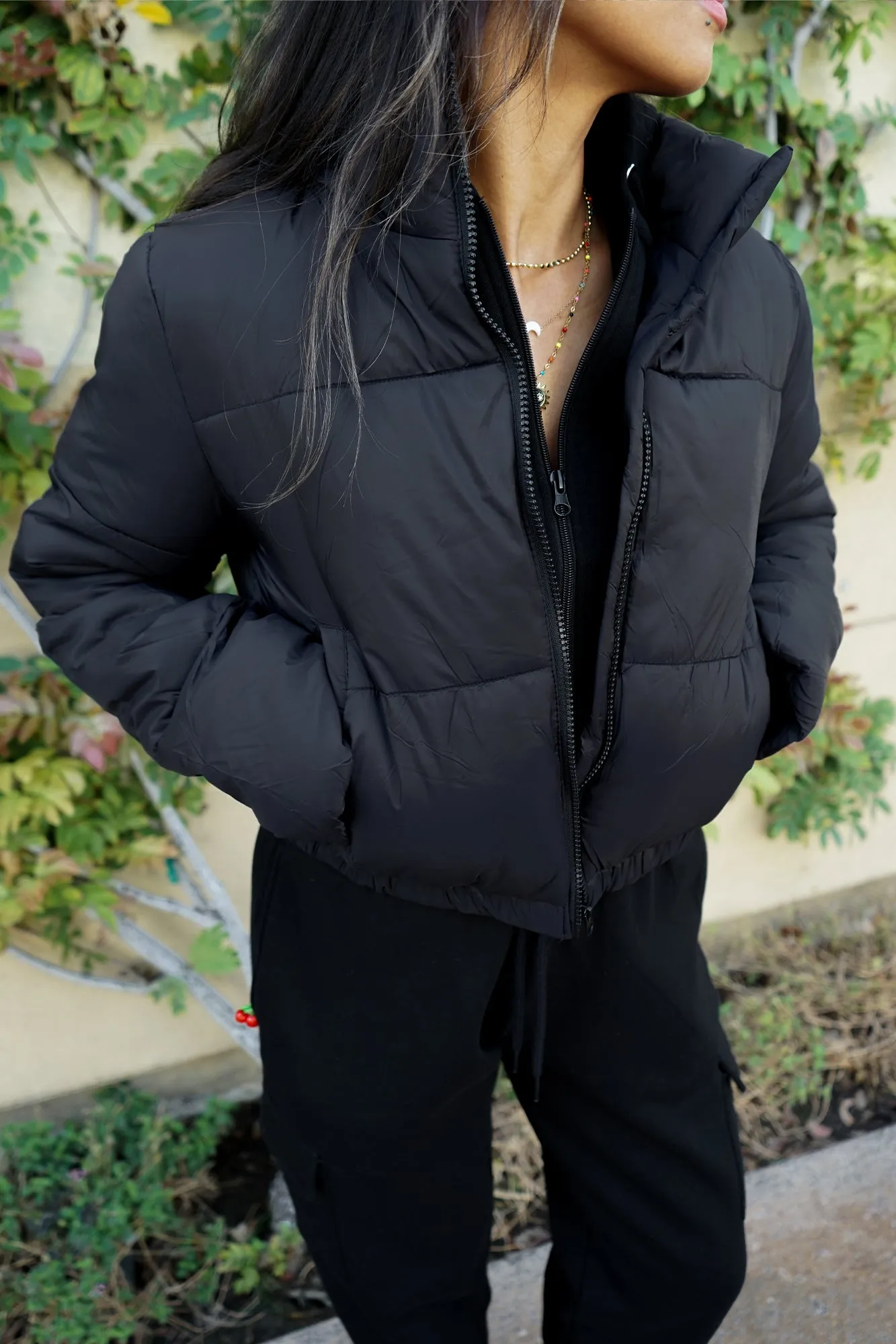 Puffer Jacket - Black