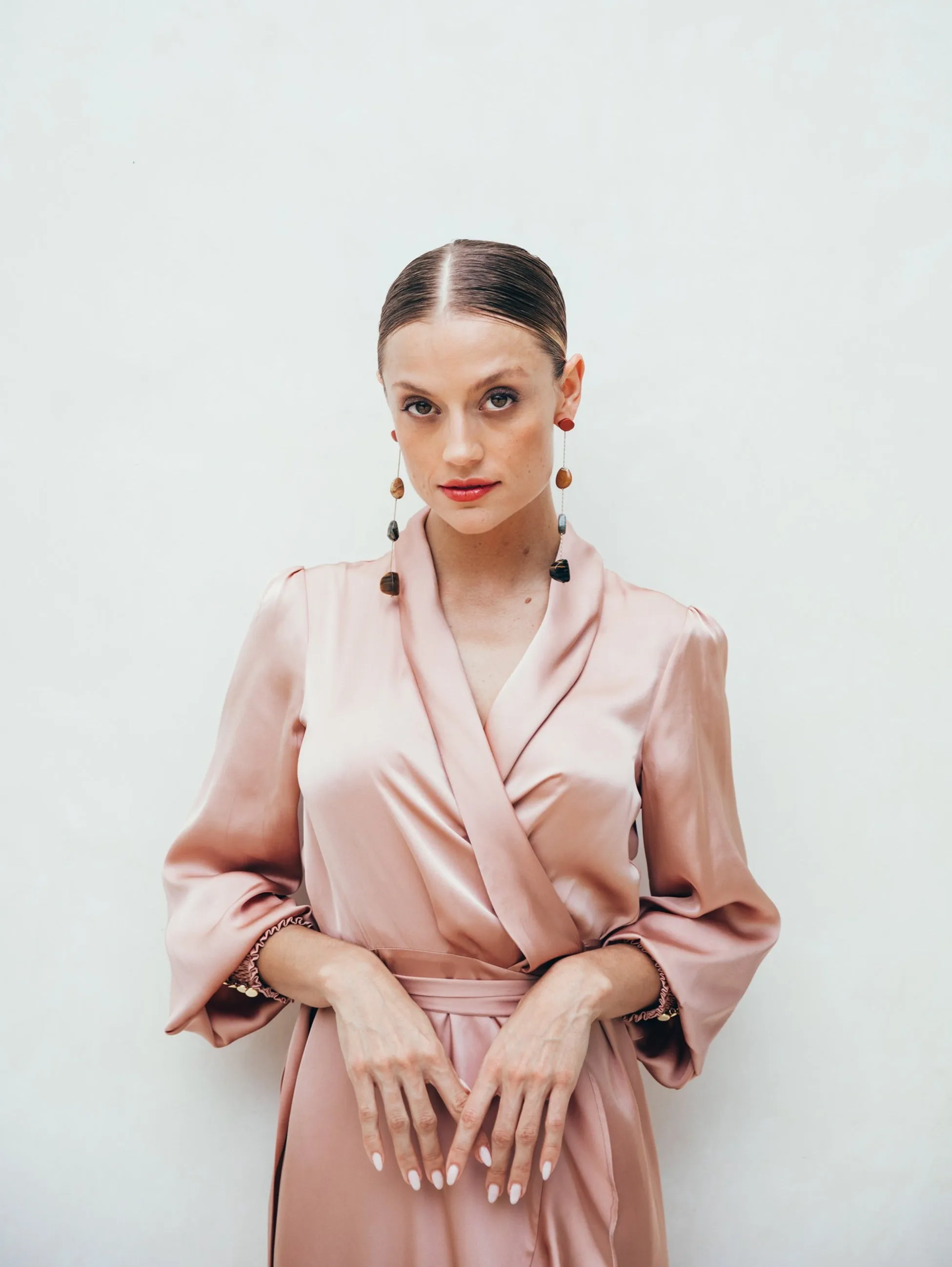 SukiSo Women's Emma Wrap Dress in Pink