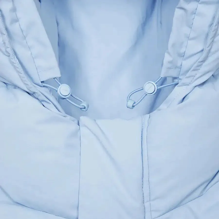 TRAPSTAR DECODED HOODED PUFFER 2.0 - ICE BLUE